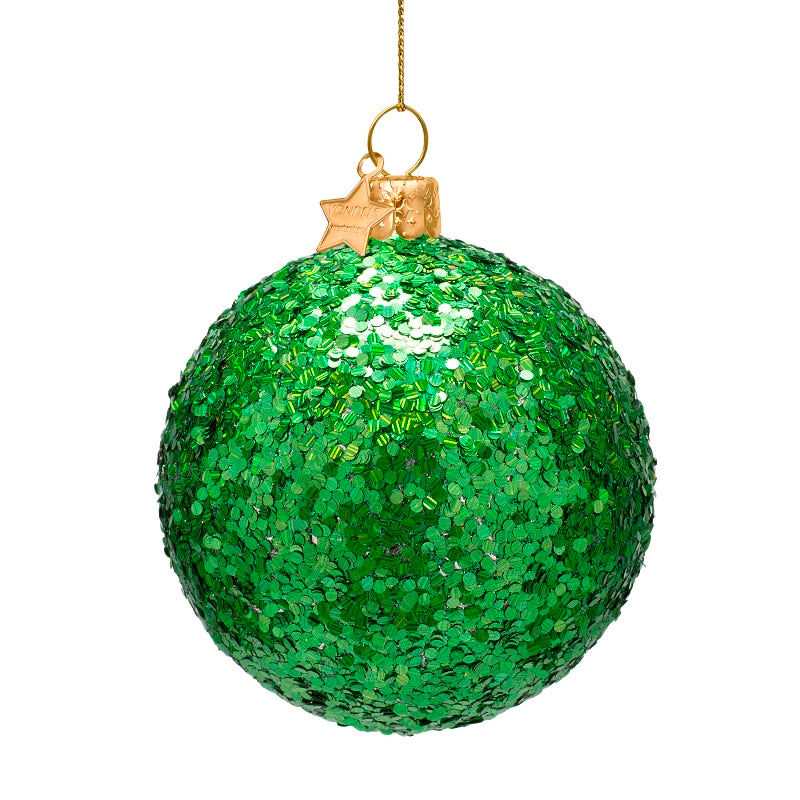 Vondels Weihnachtskugel / Glitzer Grün