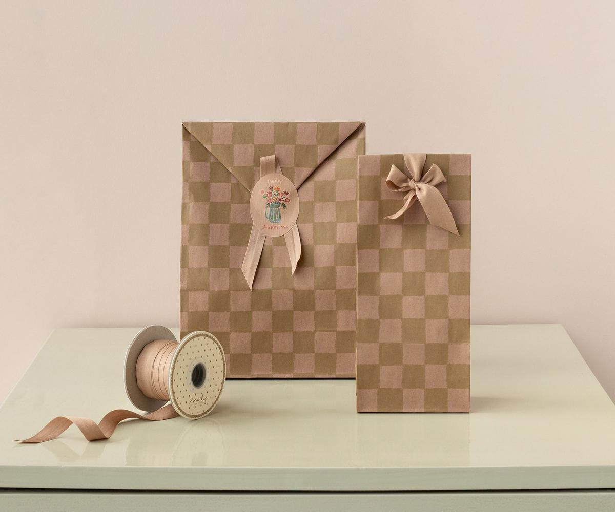 Maileg Geschenktüte Karo Rose / Mini