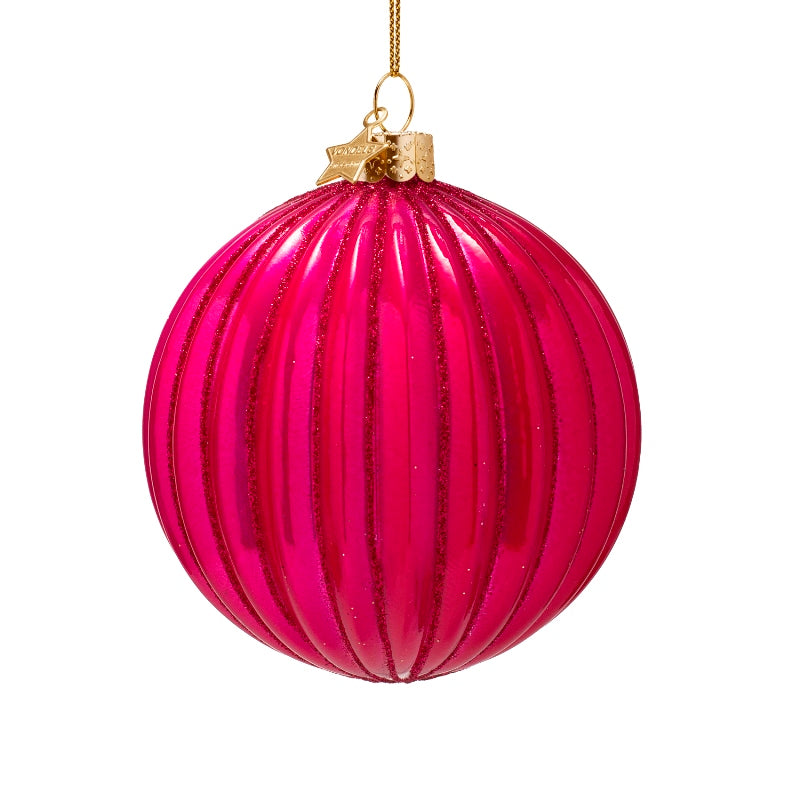 Vondels Weihnachtskugel / Pink Gerillt