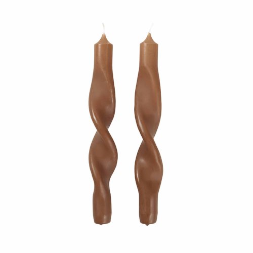 Broste Copenhagen Gedrehte Kerzen / Mocca