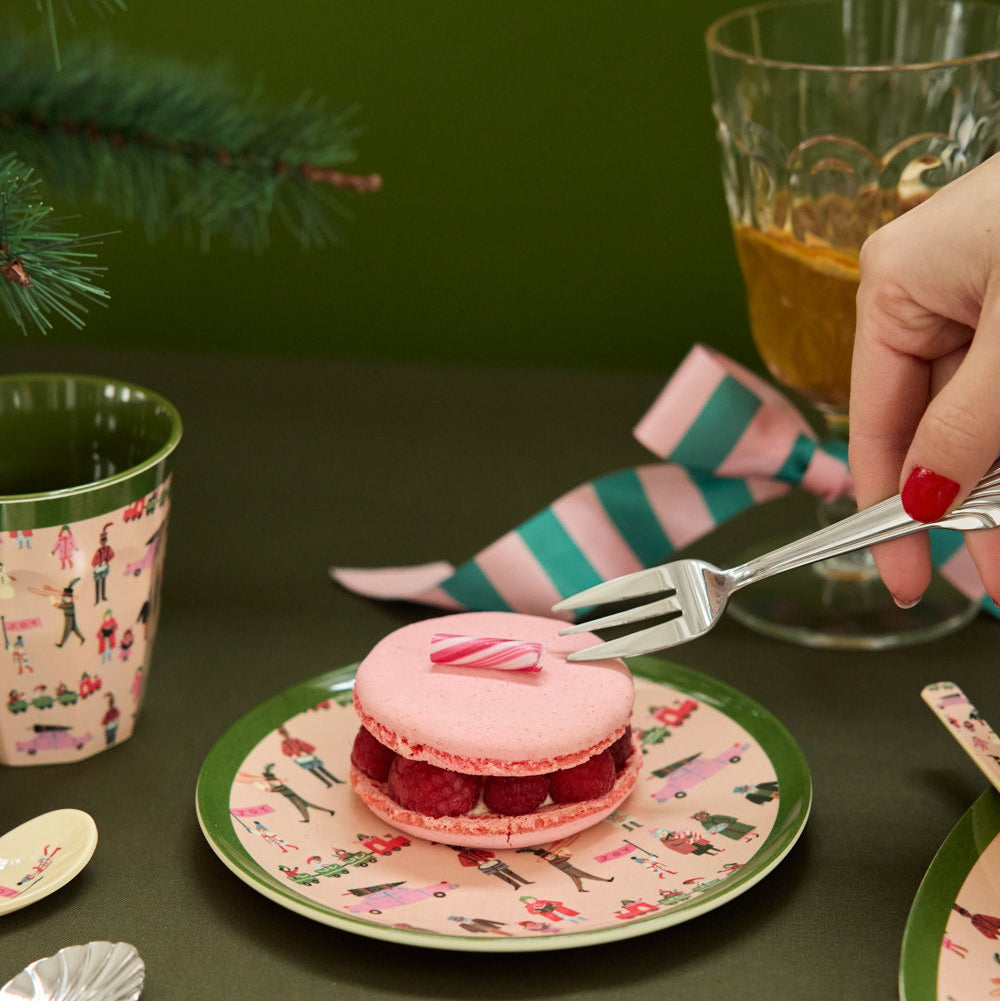 Kleiner Teller von Rice aus Melamin mit Weihnachtsmotiven