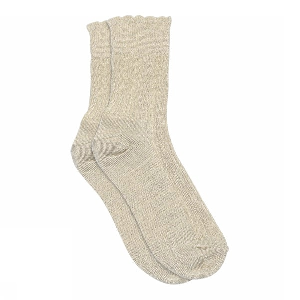 Glitzersocken für Kinder aus Viskose-Bambus.