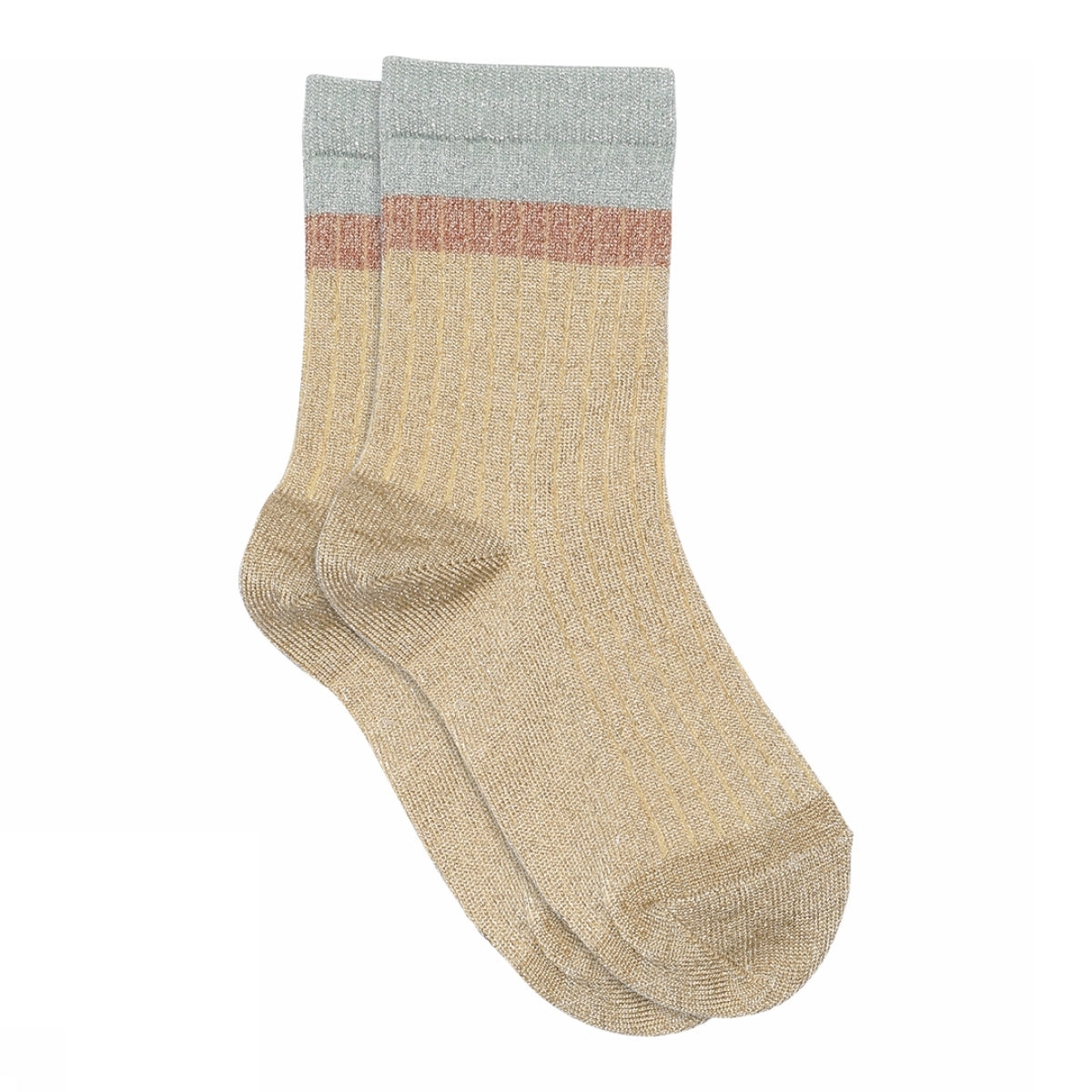 Glitzersocken mit Streifen für Kinder