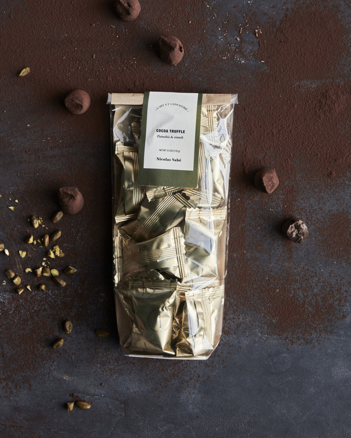 Nicolas Vahé Schokoladentrüffel / Pistazie & Crunch