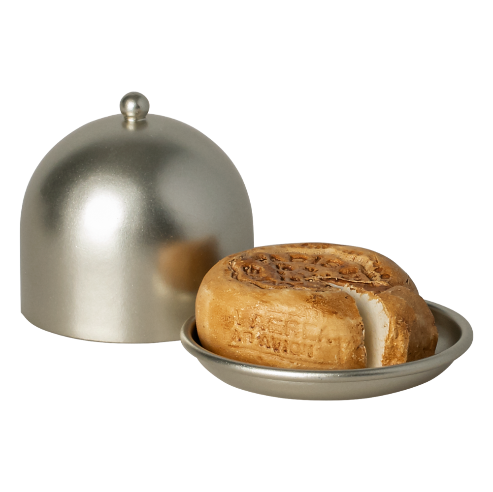 Käseglocke von Maileg mit Käse für die Mäuse