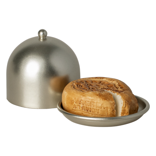 Käseglocke von Maileg mit Käse für die Mäuse