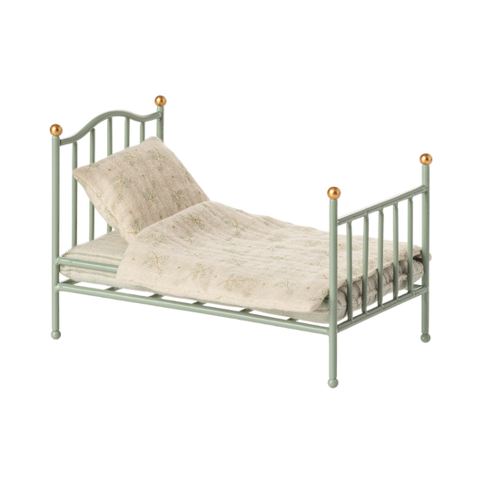 Maileg Metallbett Maus Mint