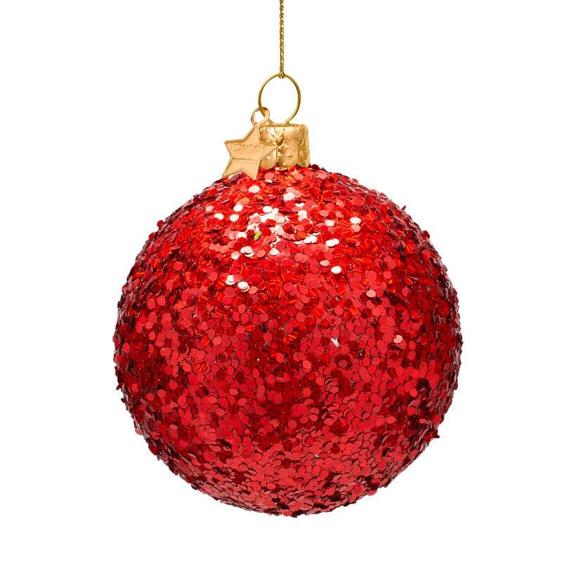 Vondels Kugel / Glitter Rot