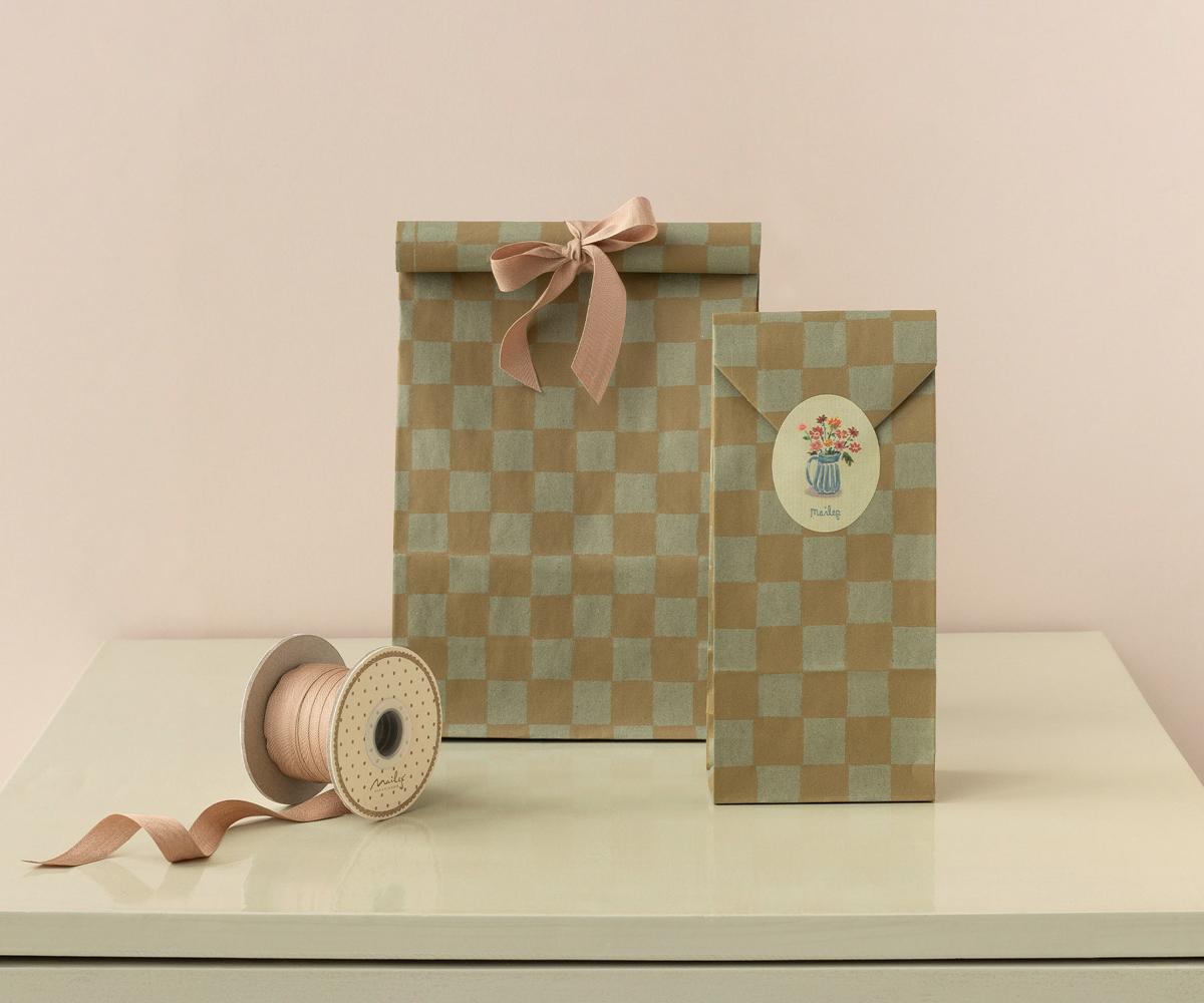Maileg Geschenktüte Karo Mint / Mini