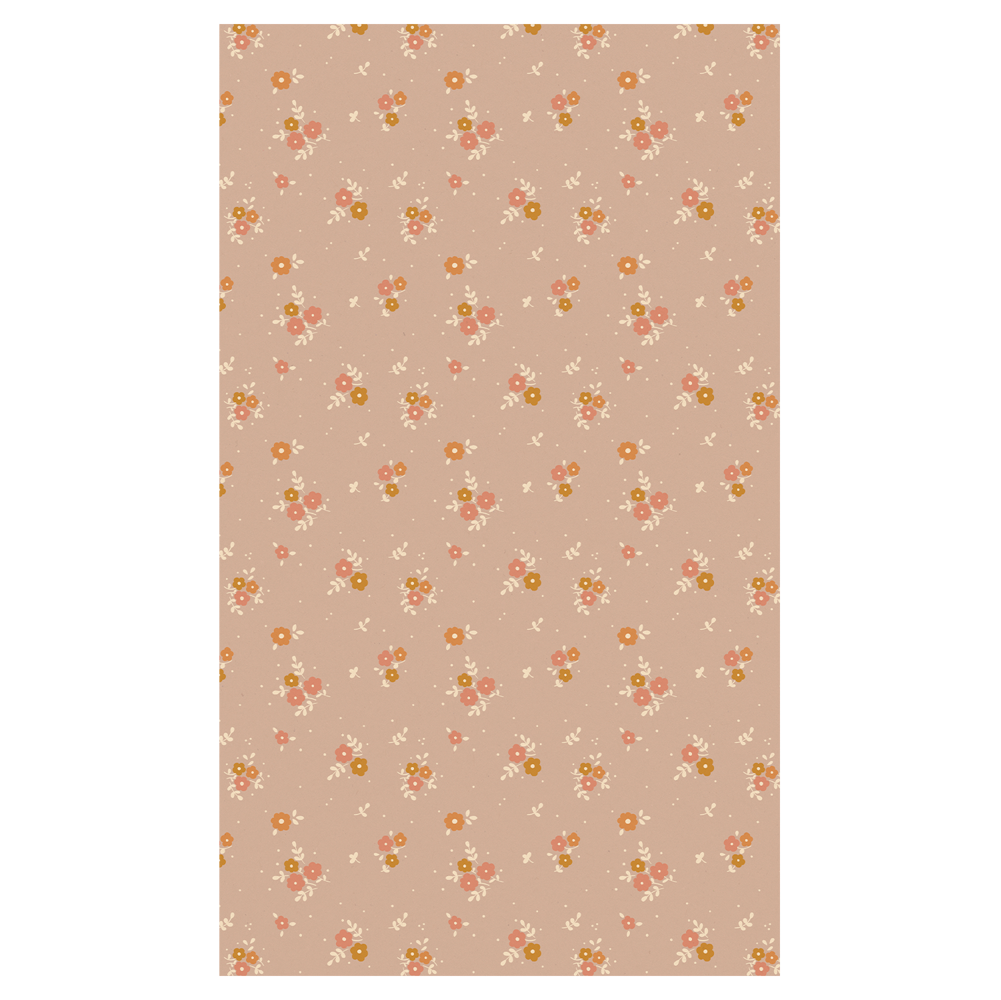 Maileg Geschenkpapier Michette Rosa mit Blumenmuster