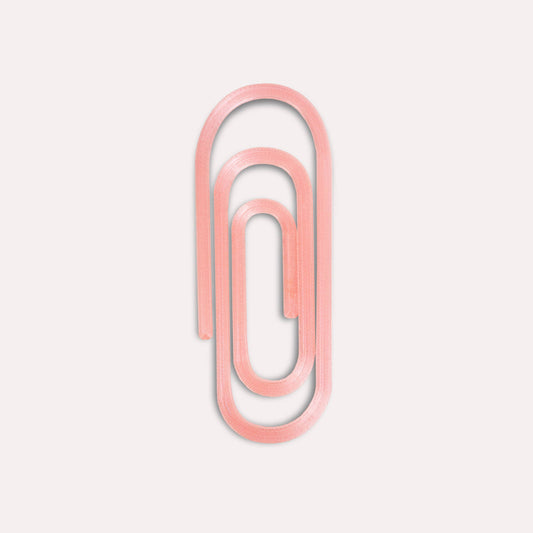 Büroklammer XL / Rosa