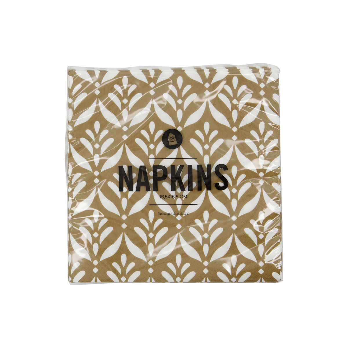 Papier Servieten mit Blumen Muster ocker Gold