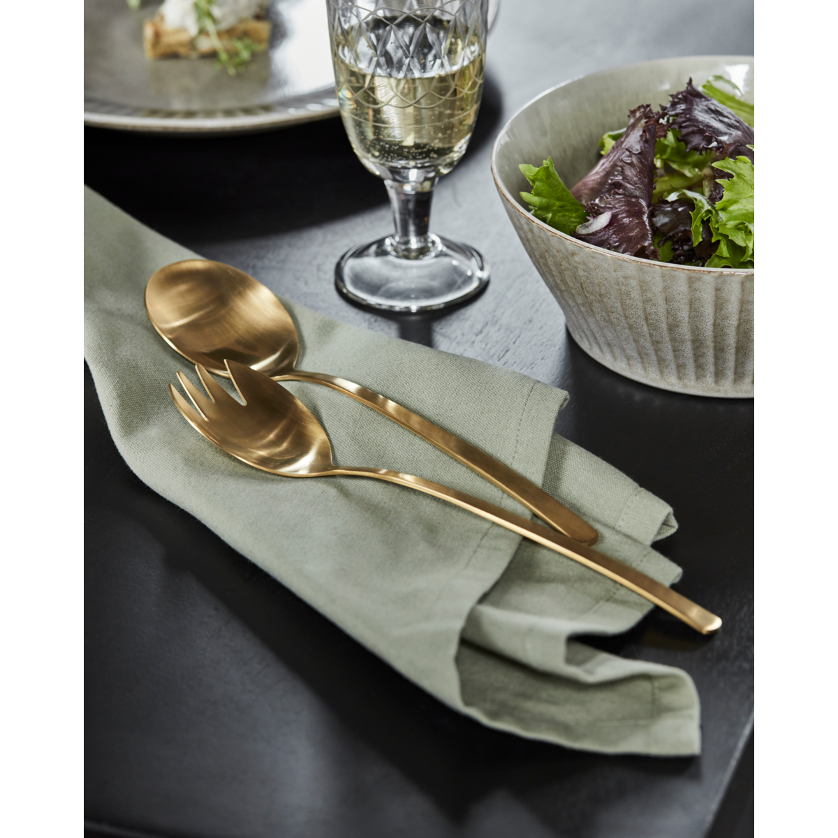 House Doctor Salatbesteck / Gold