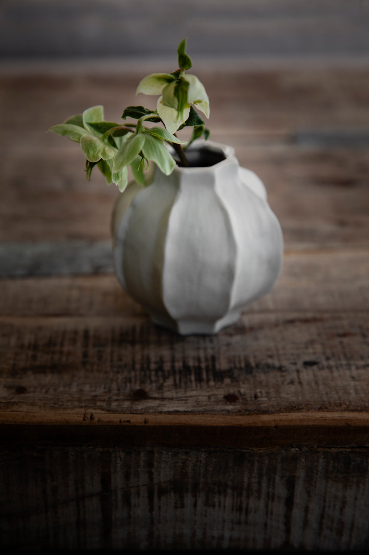 Ernst Vase / Weiß / Mittel