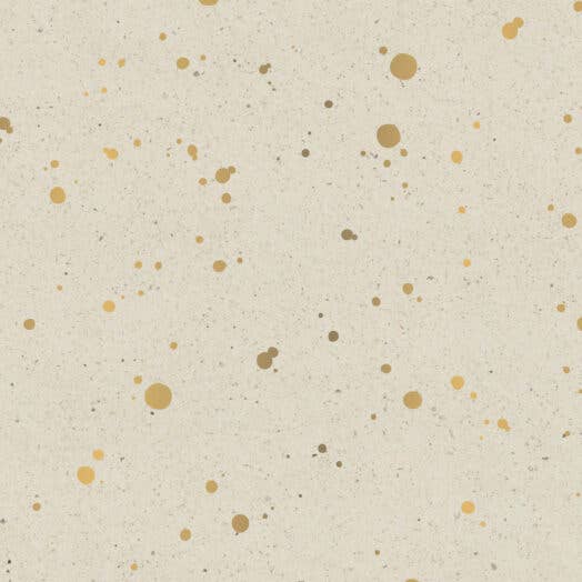 Geschenkpapier / Zufällige Punkte / Gold