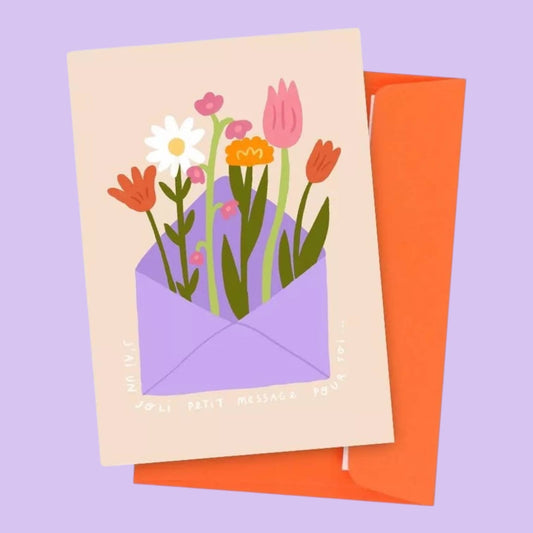 Postkarte / Blumengruß