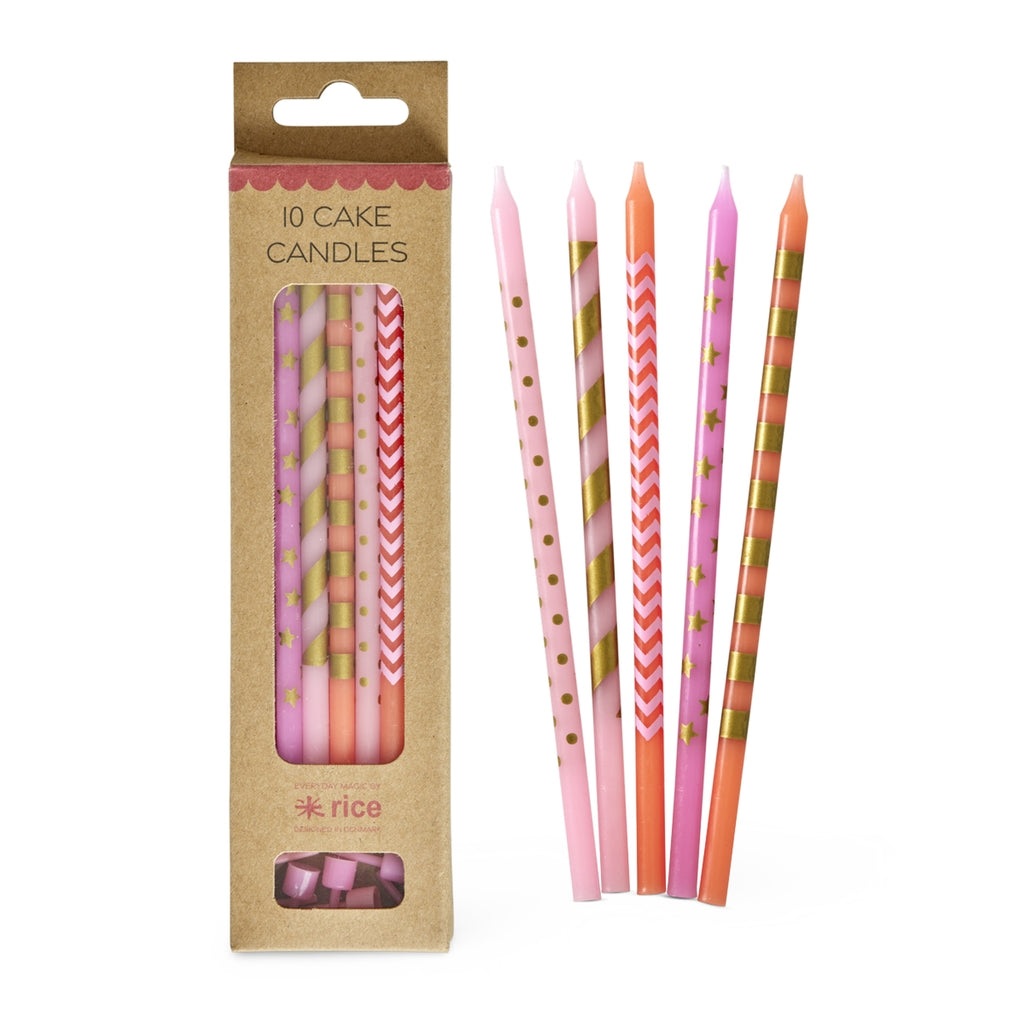 Rice Geburtstagskerzen / Pink