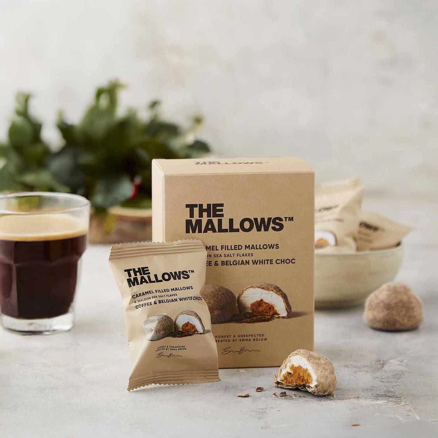 The Mallows Gefüllte Marshmallows / Kaffee & Weiße Schokolade