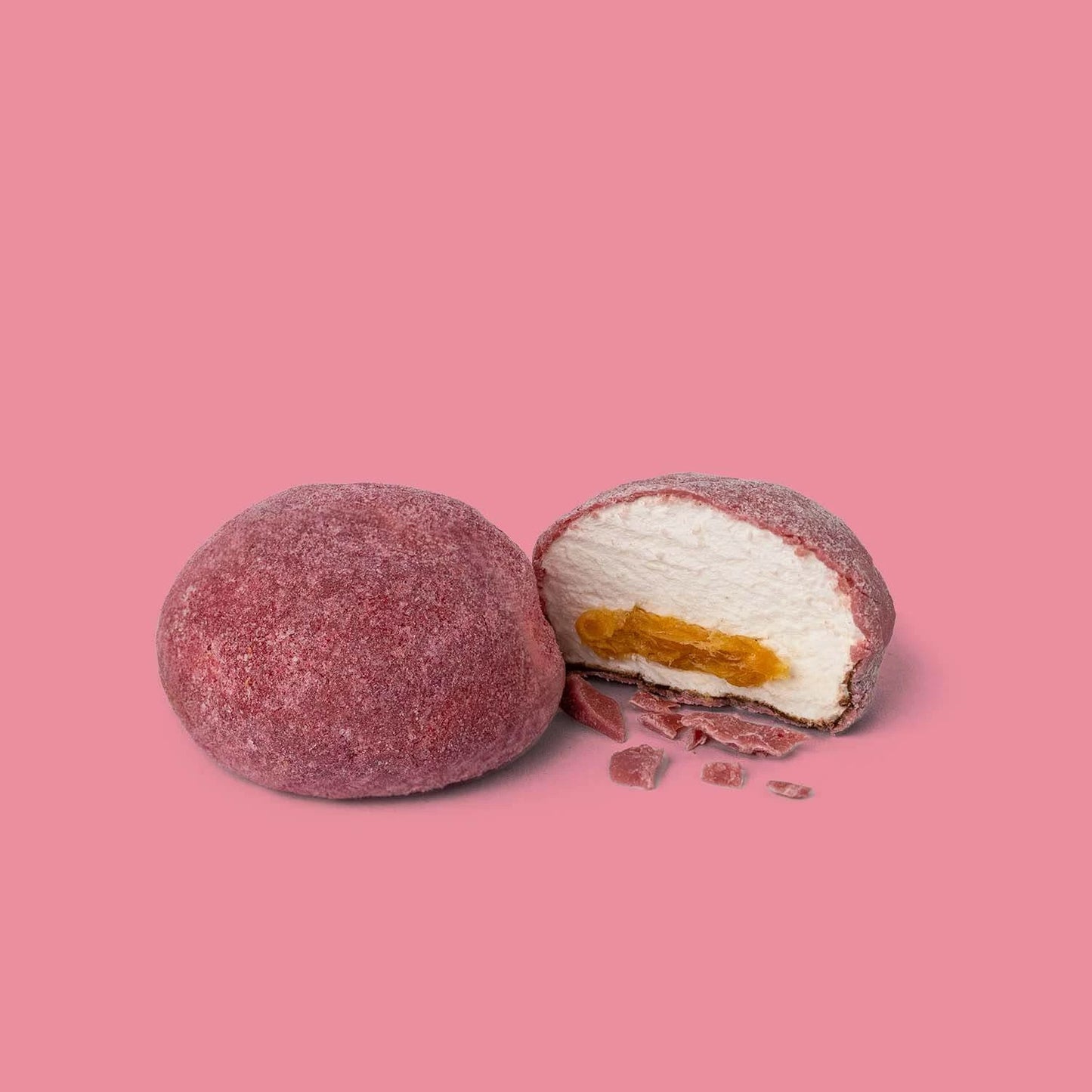 The Mallows Gefüllte Marshmallows / Karamell & Ruby-Schokolade