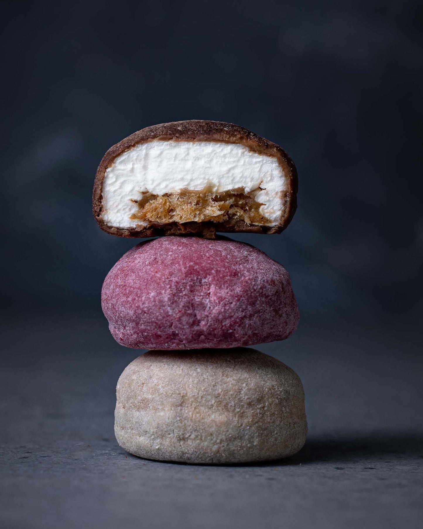 The Mallows Gefüllte Marshmallows / Karamell & Ruby-Schokolade