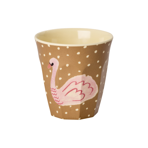 Rice Melamin Becher mit Schwan-Motiv