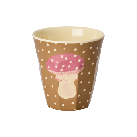 Rice Melamin Becher mit Pilz-Motiv