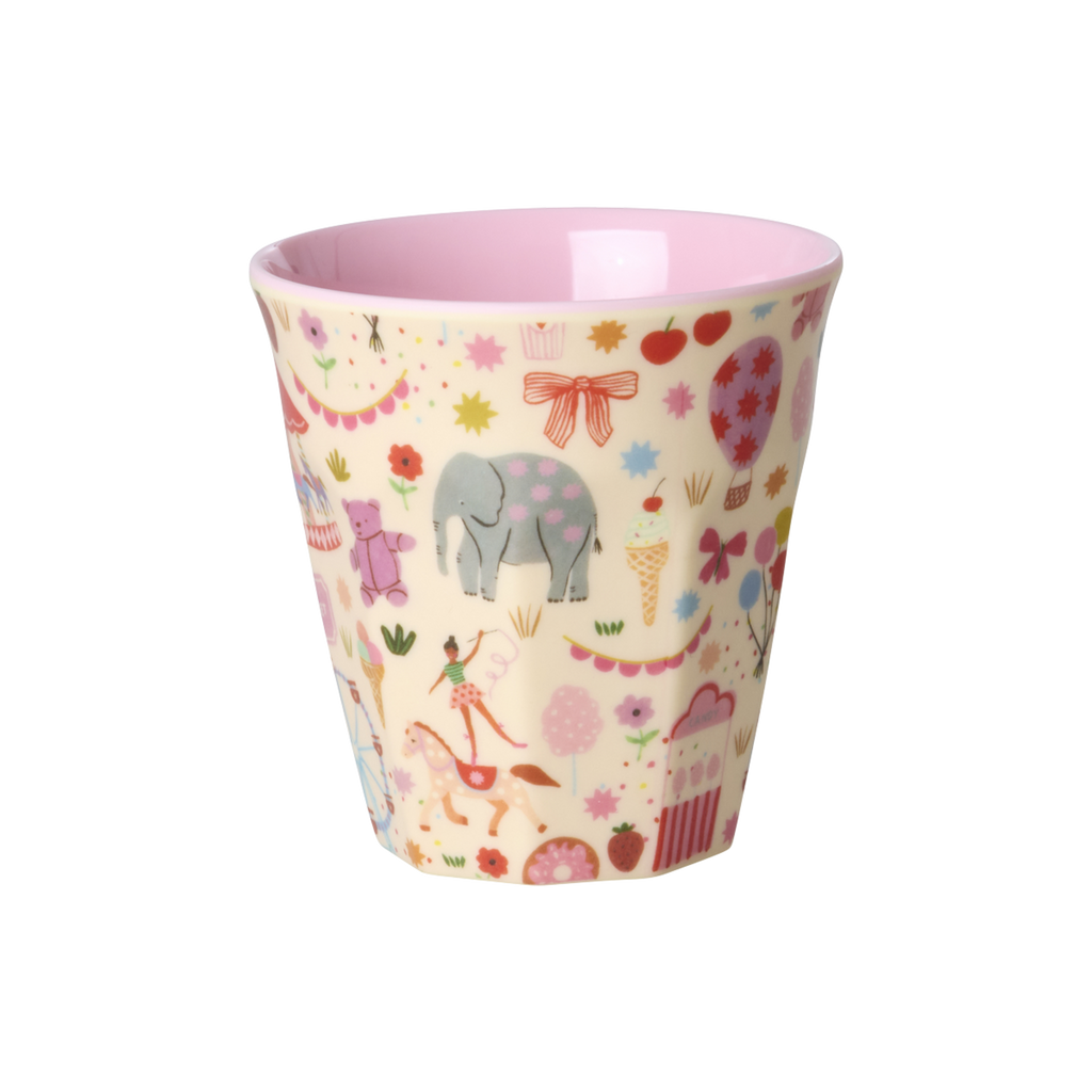 Rice Melamin Kinderbecher / Fun Fair / Pink