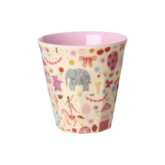 Rice Melamin Kinderbecher / Fun Fair / Pink