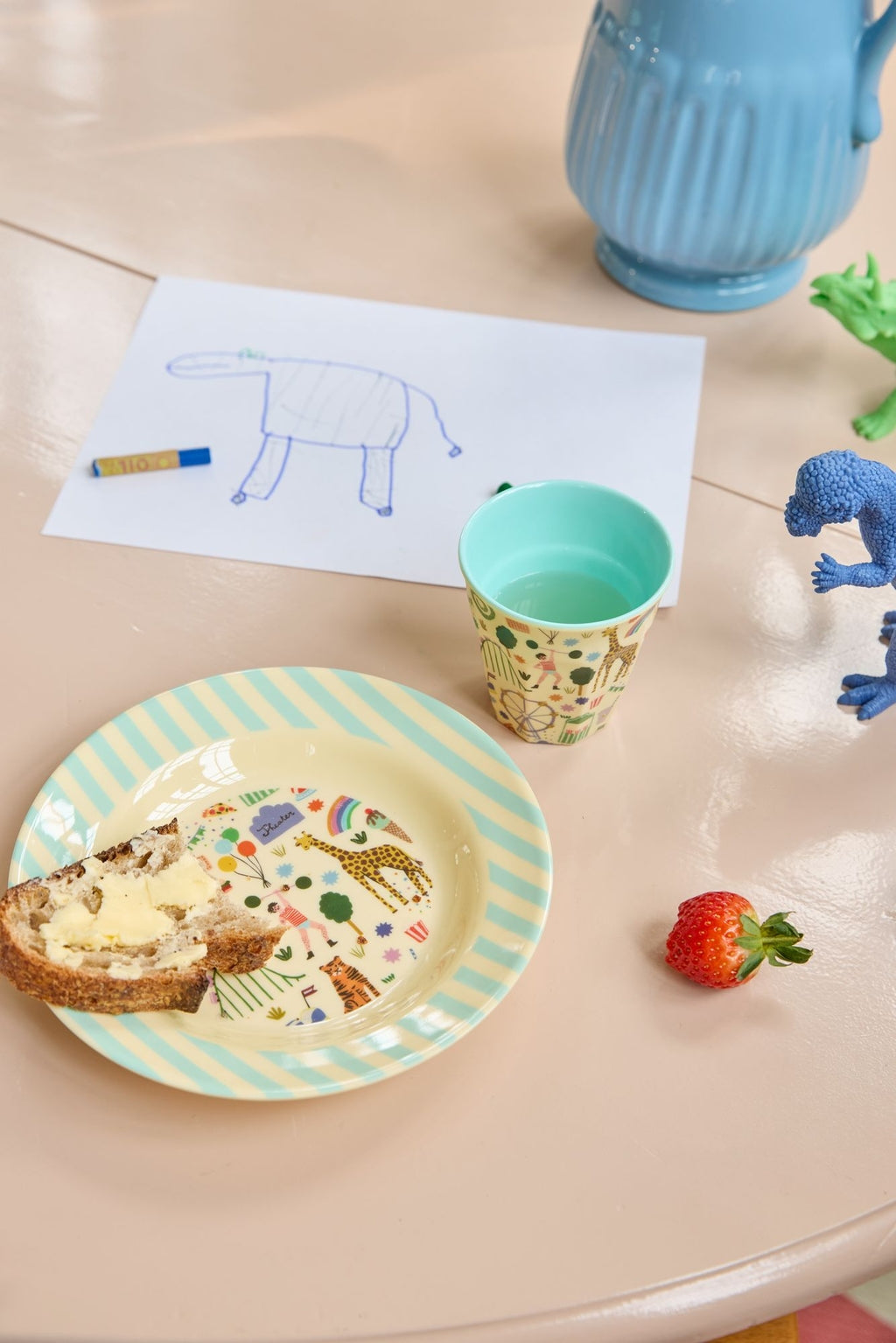 Rice Melamin Kinderbecher / Fun Fair / Mint