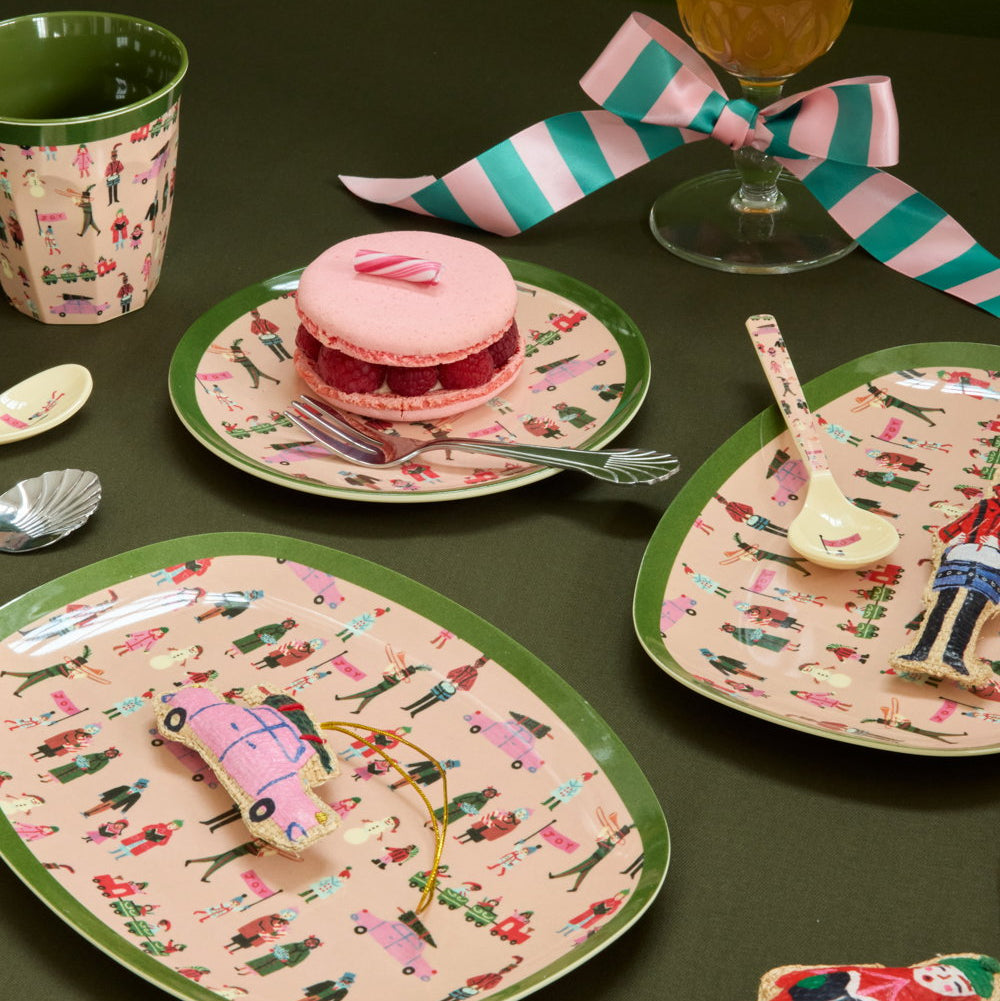 Melamin Becher mit Weihnachtsmotiven von Rice