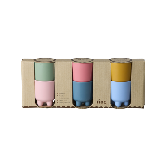 Bunte Eierbecher von Rice aus Melamin