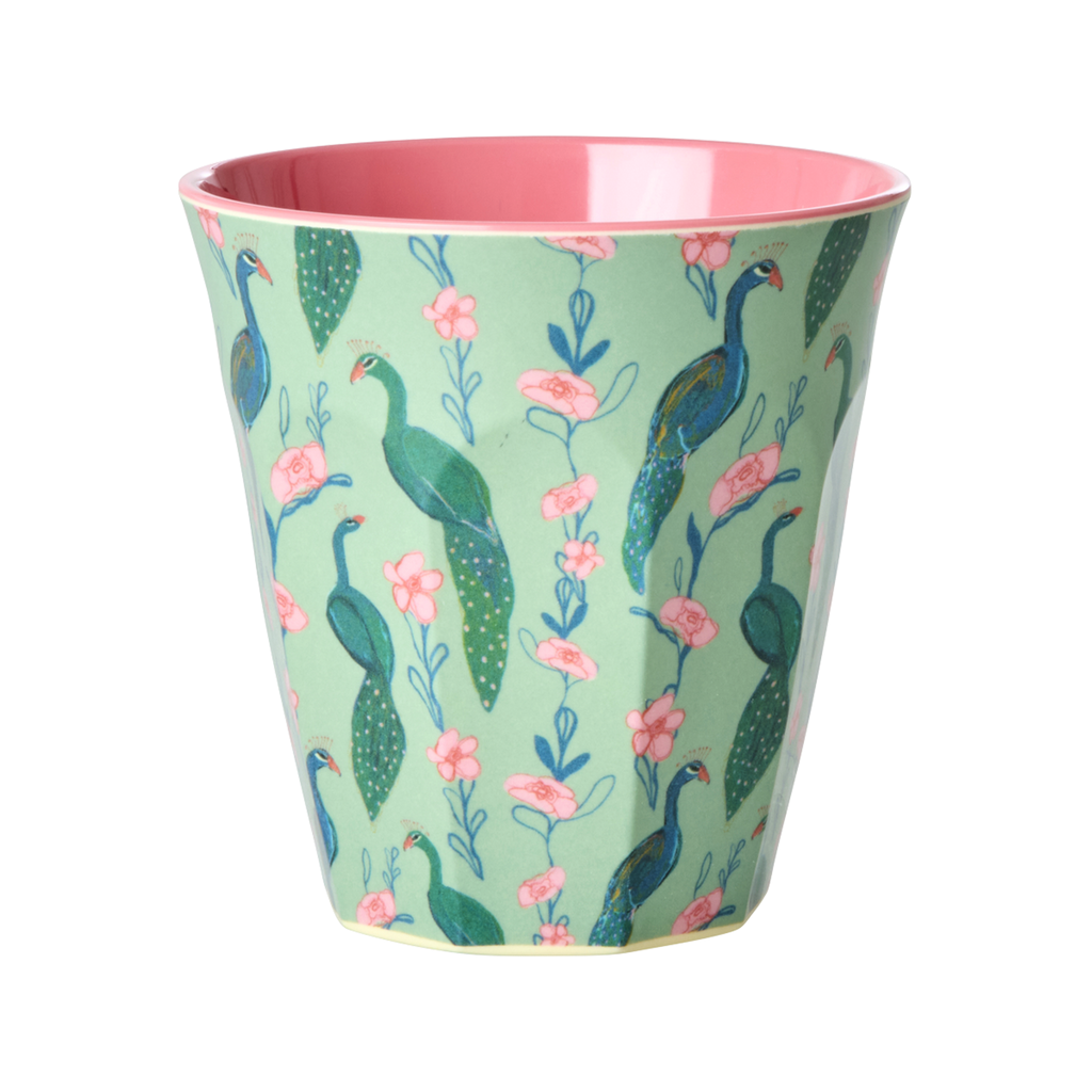 Rice Melamin Becher / Pfau
