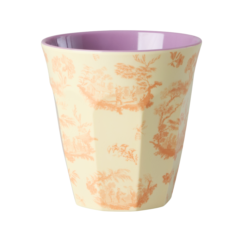 Melamin Becher von Rice mit gemalten Bäumen