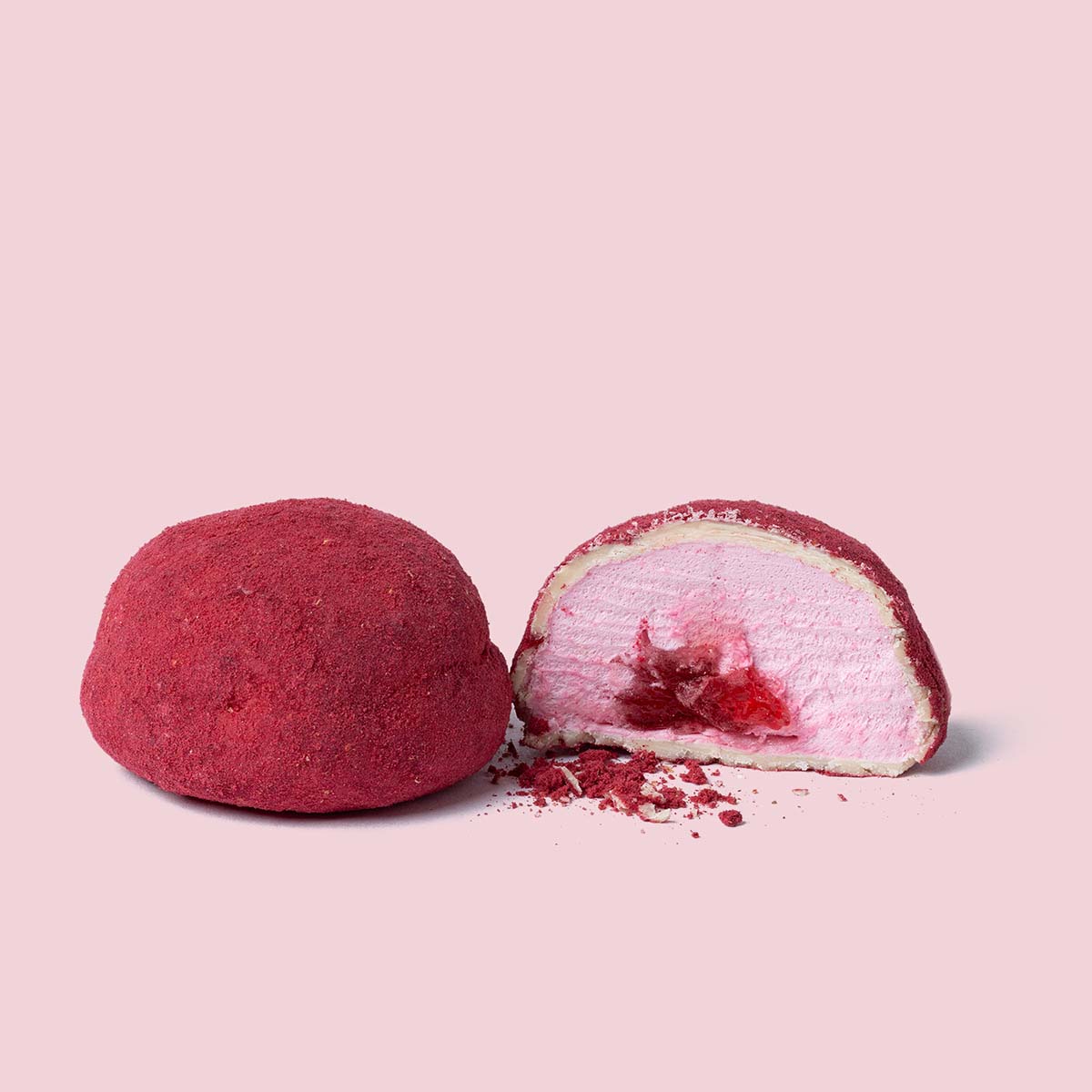 The Mallows Gefüllte Marshmallows / Erdbeer & Weiße Schokolade