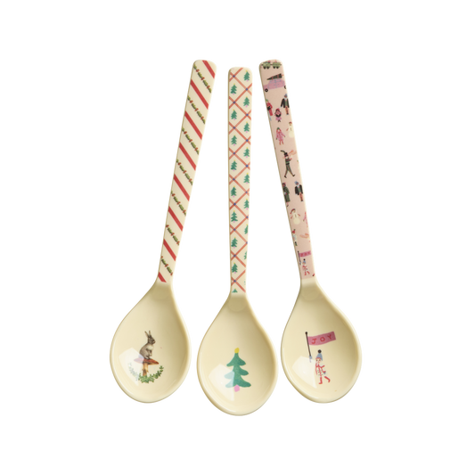 Melamin Löffel von Rice mit weihnachtlichen Motiven