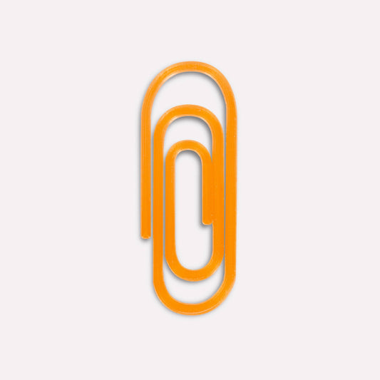 Büroklammer XL / Orange