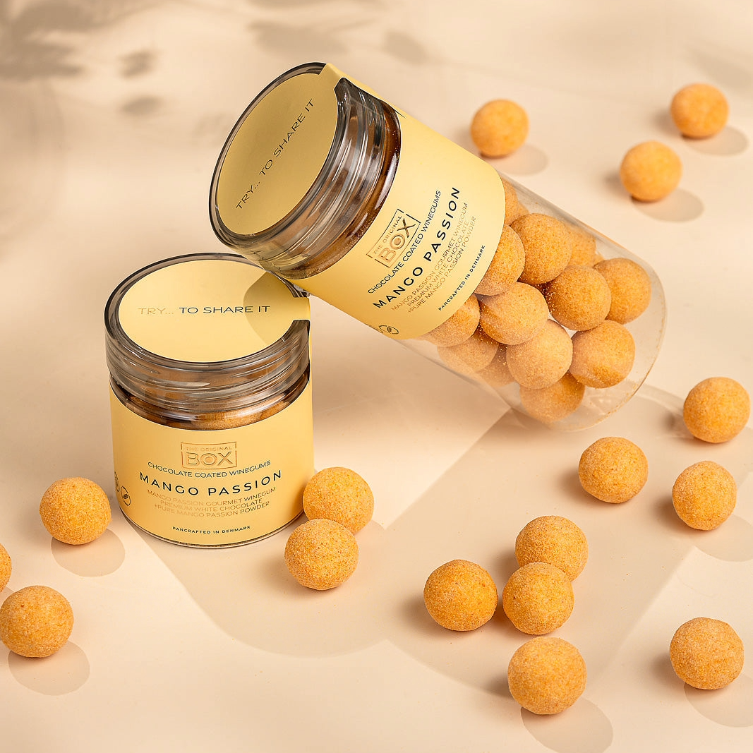 Fruchtgummi mit Schokolade Mango Passion