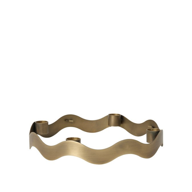 Goldener Adventskranz aus Metall von Broste Copenhagen 