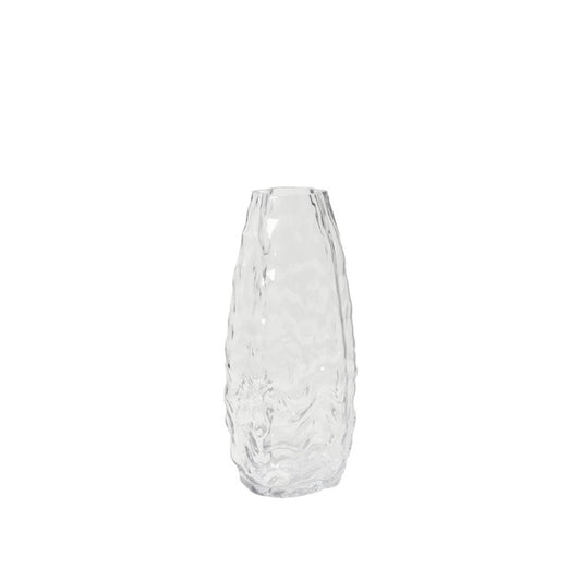 Vase Milla von Broste Copenhagen aus welligem Glas.