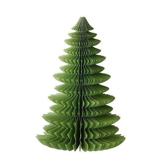 Grüner gefächerter Weihnachtsbaum.