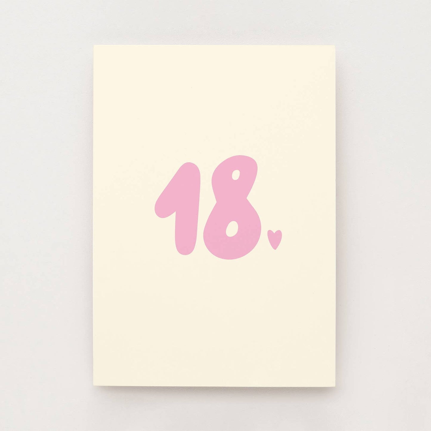Grußkarte zum 18. Geburtstag