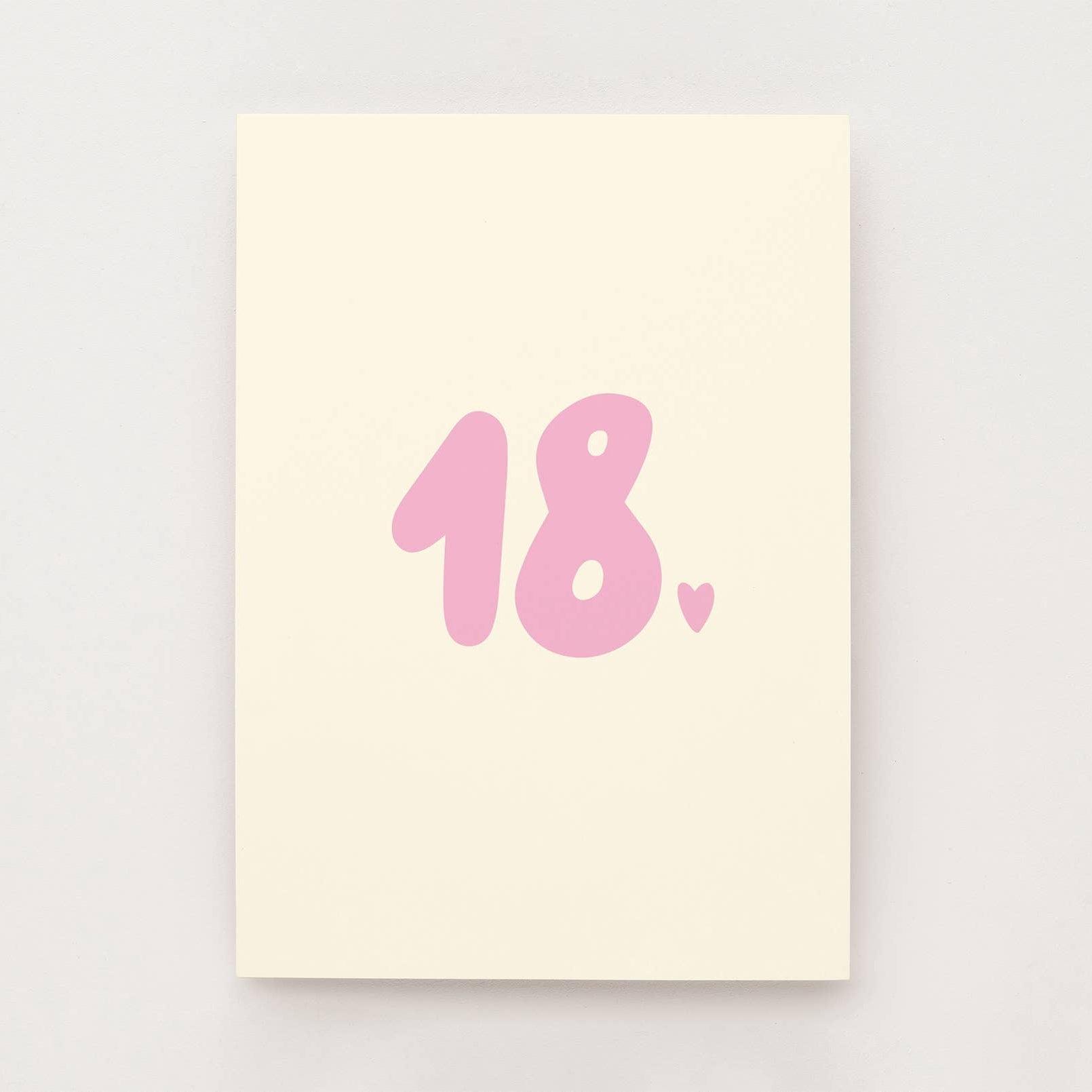 Grußkarte zum 18. Geburtstag