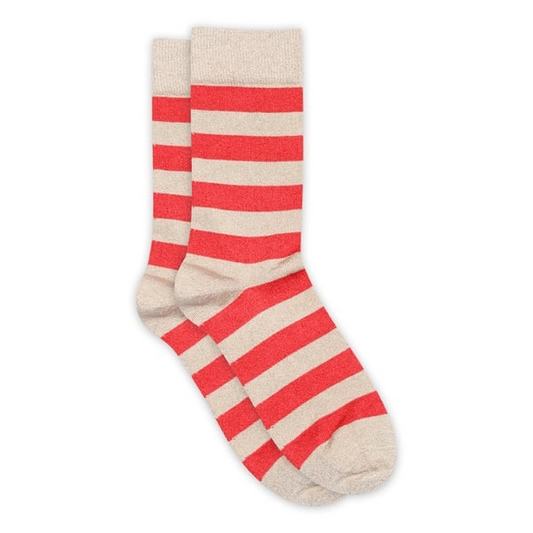 mp Woman Glitzersocken / Mathilde / Beige