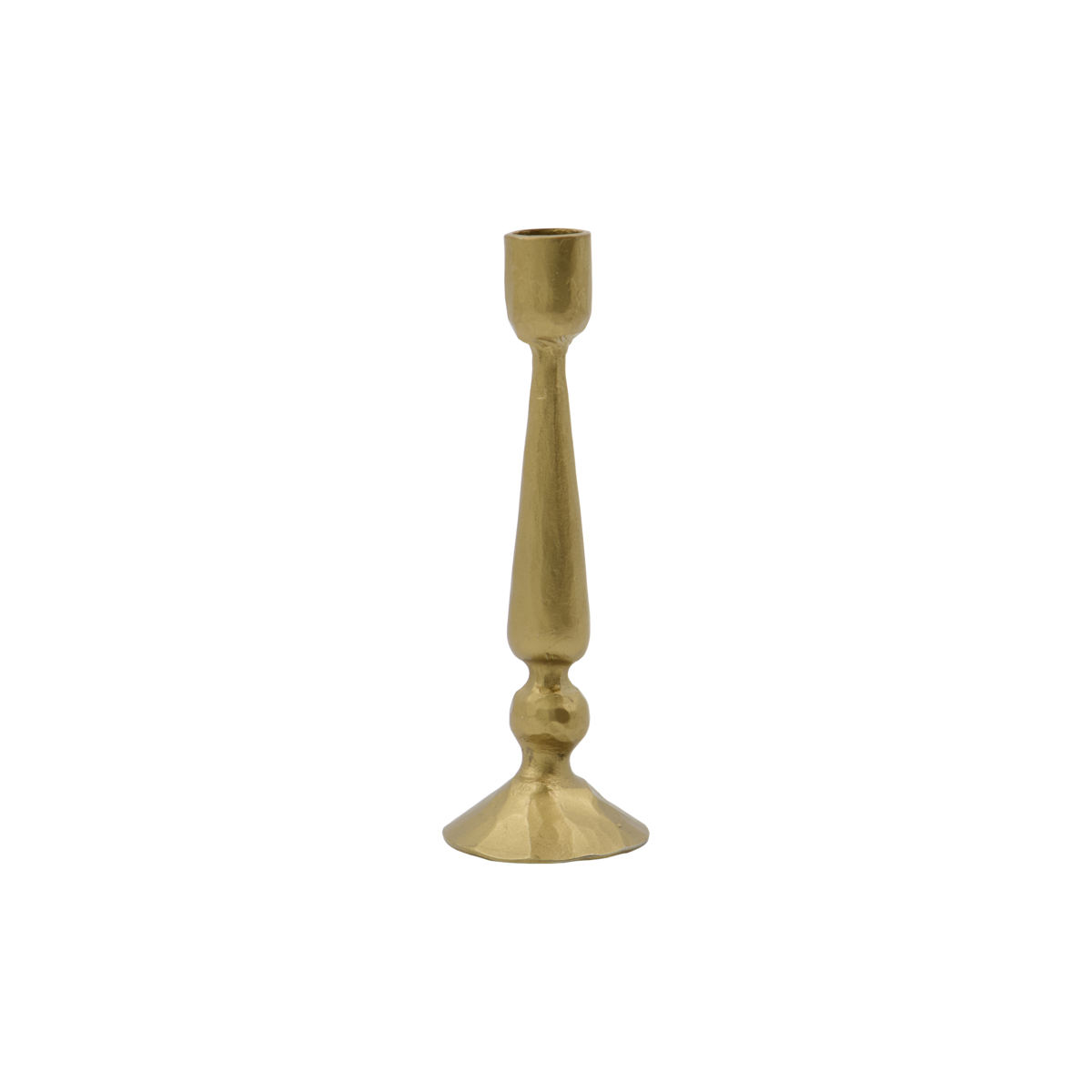 Kleiner goldener Kerzenhalter für dünne Kerzen
