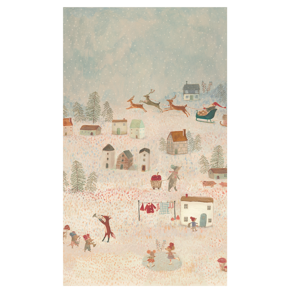 Geschenkpapier mit niedlichen Weihnachtsmotiven von Maileg.
