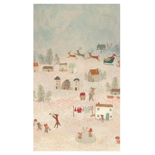 Geschenkpapier mit niedlichen Weihnachtsmotiven von Maileg.
