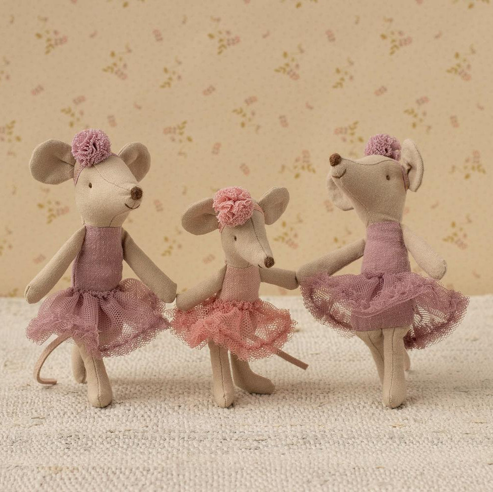 Drei tanzende Ballerina Mäuse von Maileg