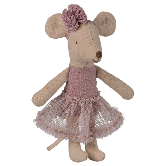 Ballerina Maus von Maileg mit mauvefarbenem Tutu