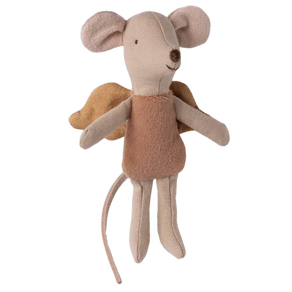 Maus von Maileg mit Flügeln.