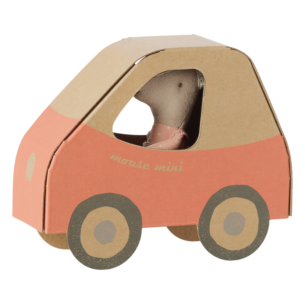 Maus in Pappauto